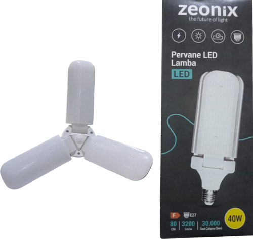 Zeonix 40w 3 Kanatlı Pervane Ampul