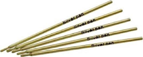 Gümüş Renk Deri Kalemi SilverPen 1 Adet Deri El Aleti