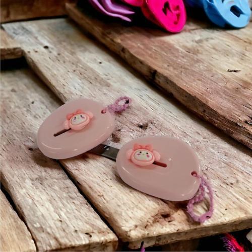 (1 Adet PEMBE) Sevimli Emojili Mini Maket Bıçağı