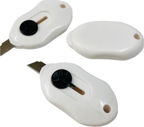 Mini Maket Bıçağı Otomatik BEYAZ 1 Aet