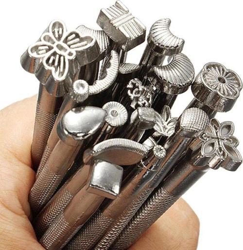 SS19 Stamp (Şekilli Deri Baskı Zımbası) Craft Tools 20li Set Deri El Aleti