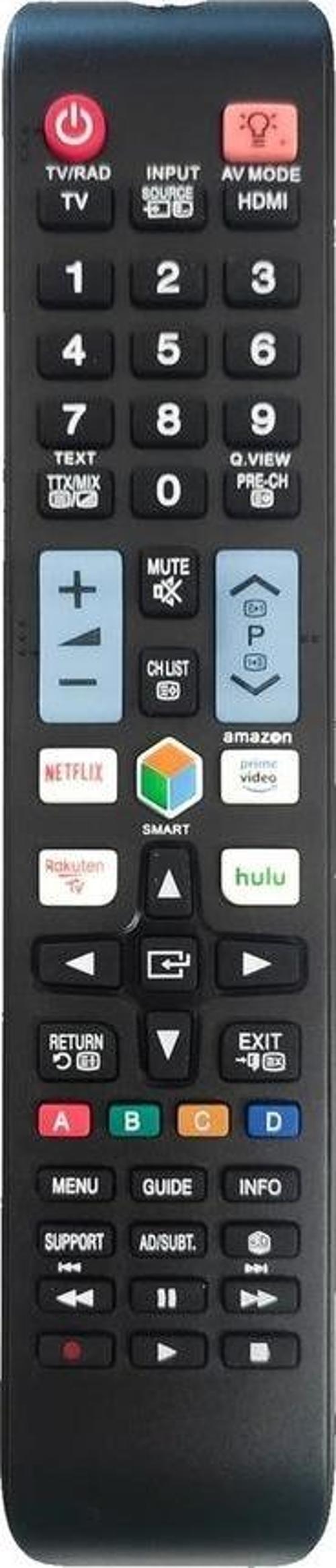 Uyumlu Prime Video Rakuten Hulu Tuşlu Lcd Led Tv Kumandası