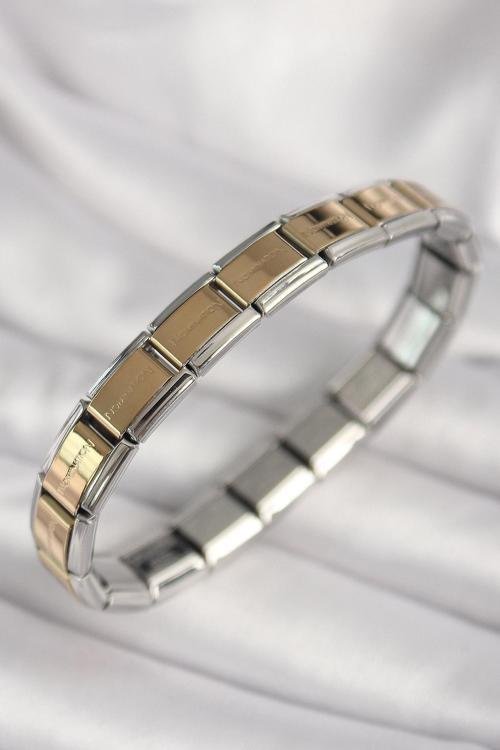 Mix Renk Yazılı Nomination Model Kadın Bileklik - EBJ250412W32667