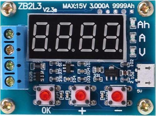 Akü Pil Kapasite Test Cihazı - 18650 Lion Batarya Deşarj ZB2L3