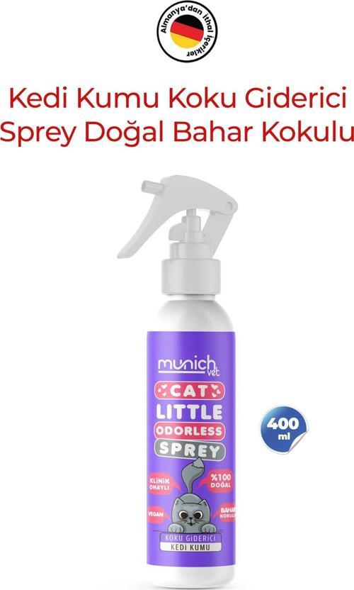 Doğal Bahar Kokulu Kedi Kumu Koku Giderici Sprey 400 Ml