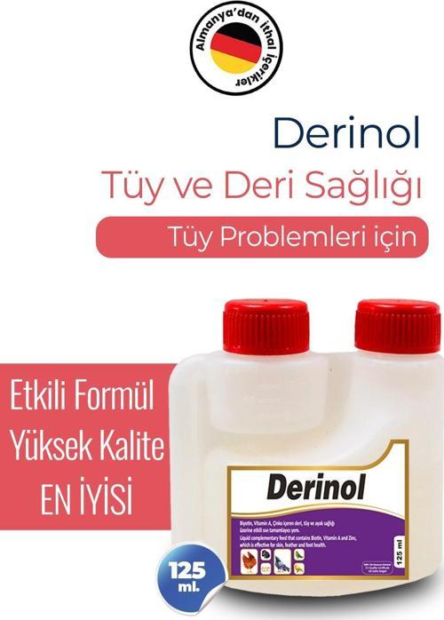 Kuşlar Için Derinol Kanatlı Tüy Ve Deri Ürünü 125 Ml