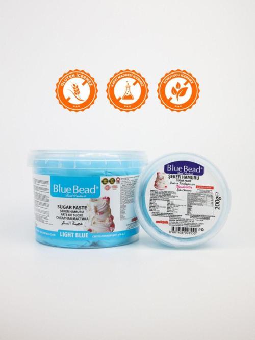 Şeker Hamuru Açık Mavi 200 Gr