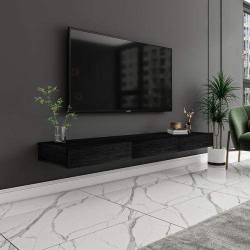 Avalon Duvara Monte TV Sehpası – 140 cm, Modern Minimal Tasarım, 4 Renk Seçeneği ile Şık ve Fonksiyonel TV Ünitesi
