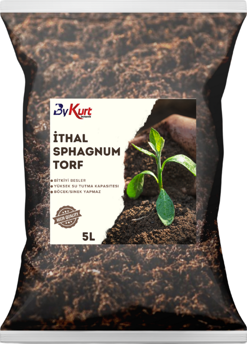 5L Premium Bitki Toprağı İthal Sphagnum TS1 Torf Sinek Böcek Yapmaz Toprak