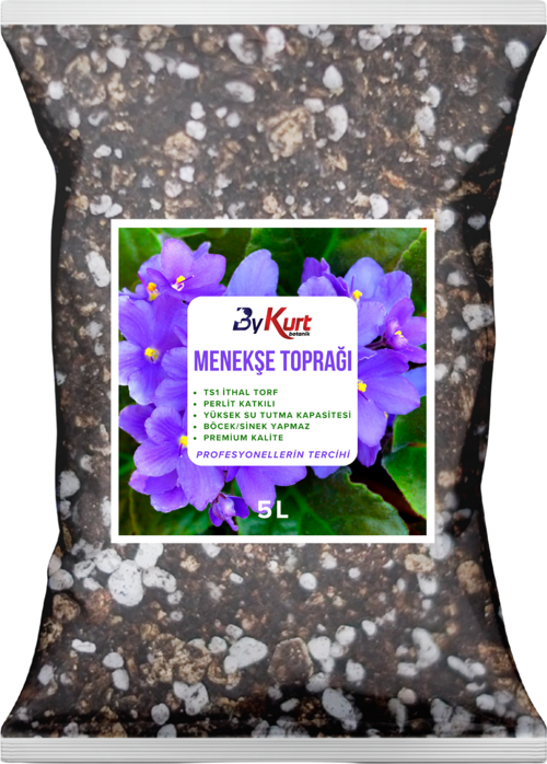 Menekşe Toprağı 5L Premium Kalite Böcek Sinek Yapmayan Özel Saksı Karışımı