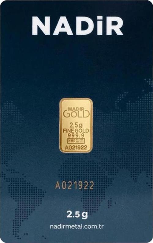 2.5 gr 24 Ayar 999.9 Milyem NadirGold Gram Altın