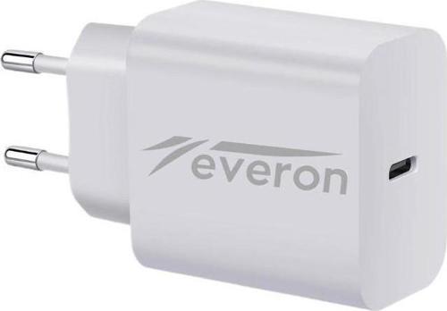 Honor 20 Pro İle Uyumlu 25W QC 3.4a Type C Şarj Adaptörü Evr-003