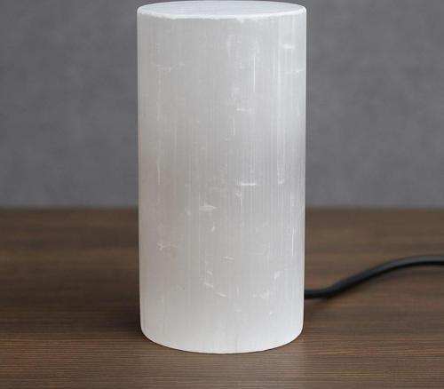 Selenit Taşı Lamba – 20 cm | Doğal Işıltı