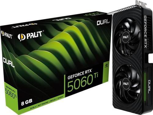 RTX 5060 TI Dual NE7506T019P1-GB2062D 128 Bit GDDR7 8 GB Ekran Kartı