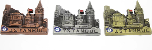 Metal İstanbul Temalı  Yöresel Magnet 2alk79