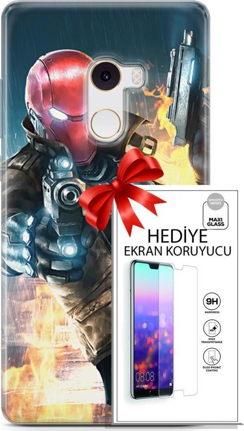 Xiaomi Mi Mix 2 Kılıf Orijinal Seri Dc 29 Red Hood Leke Tutmaz Kapak + Ekran Koruyucu