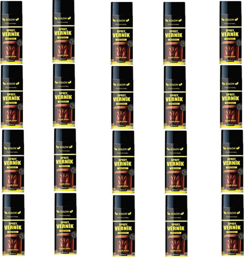 20 Adet (1 Koli) Profesyonel Parlak Sprey Vernik 400 Ml