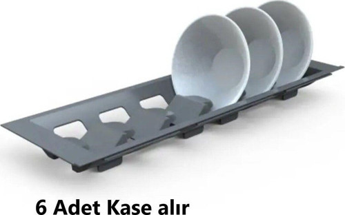 Çekmece Içi Kaselik 15,5Cm X 48Cm, Antresit (6 Cm Boydan Kesilebilir)