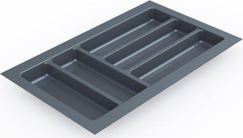 Mutfak Çekmece Içi Kaşıklık 29Cm X 48Cm (Yanlar Ve Boydan 4Cm Kesilebilir) Antrasit Gri