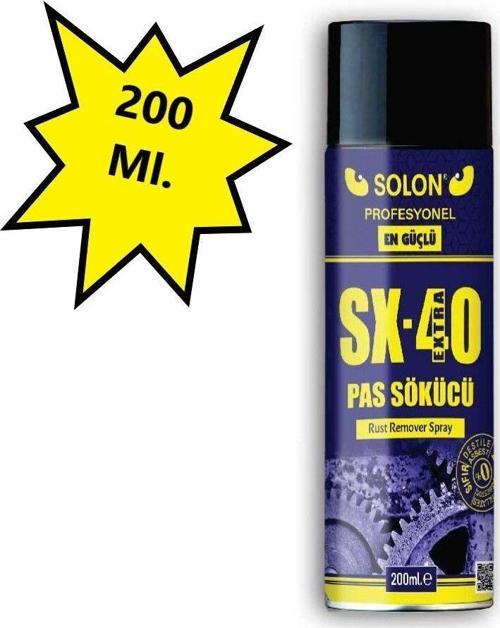 Extra Güçlü Profesyonel Sx-40 Pas Sökücü Sprey 200 Ml.