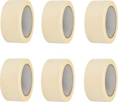 6 Adet Maskeleme Bandı Boya Bandı 36Mm X 25M  Kağıt Bant