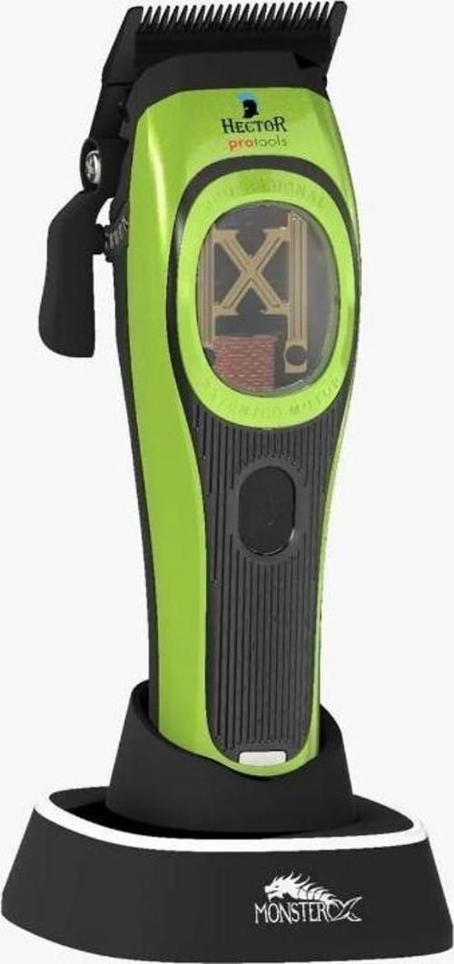 MonsterX Professional Tıraş Makinesi Vector Motor Yeşil