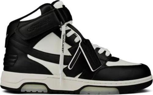 Off-White Siyah Beyaz Erkek Deri Sneaker