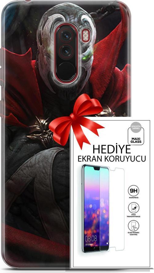 Xiaomi Pocophone F1 Kılıf Orijinal Seri Dc 02 Spawn Kapak Ve Ekran Koruyucu