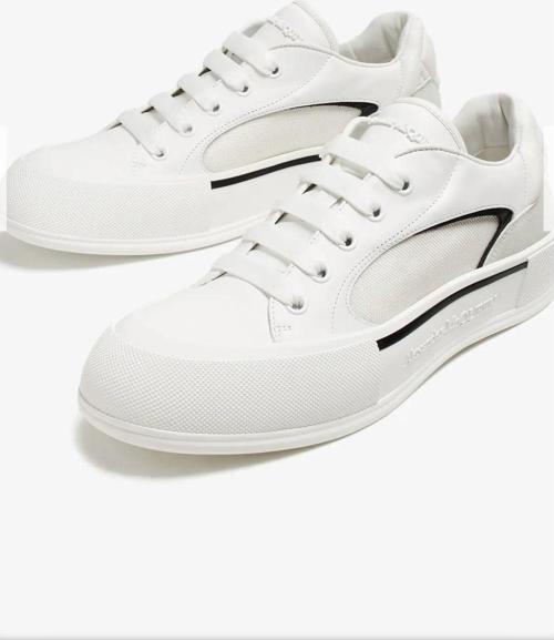 Skate Deck Plimsoll Leather Sneaker