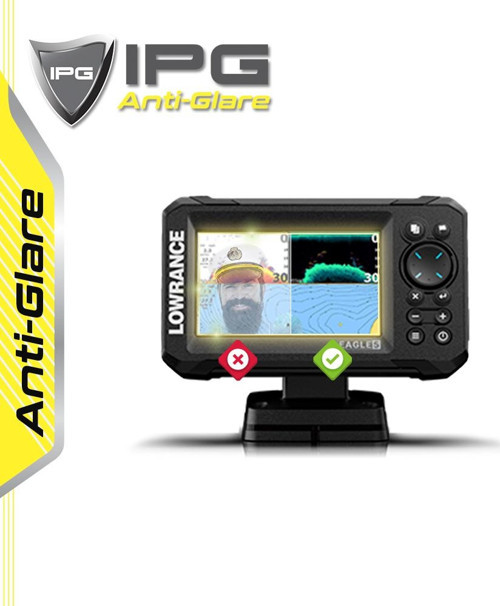 Lowrance EAGLE 5in FishFinder - IPG Anti-Glare Yansıma Önleyici Mat Ekran Koruyucu