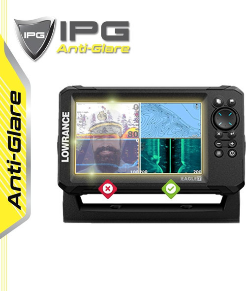 Lowrance EAGLE 7in FishFinder - IPG Anti-Glare Yansıma Önleyici Mat Ekran Koruyucu