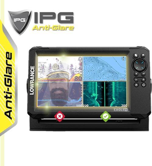 Lowrance EAGLE 9in FishFinder - IPG Anti-Glare Yansıma Önleyici Mat Ekran Koruyucu