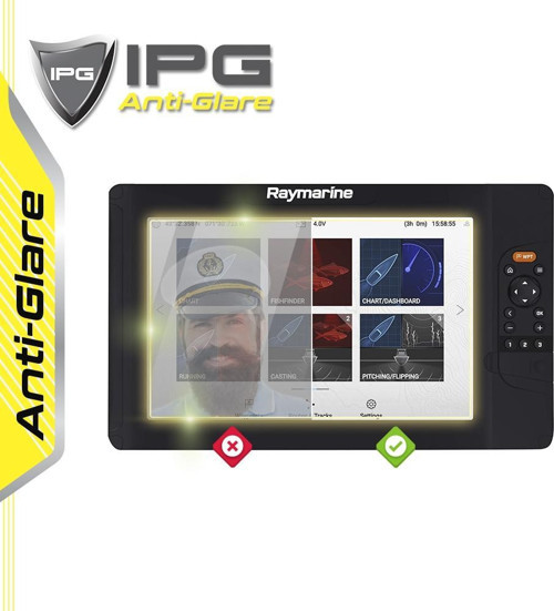 Raymarine Element 12 HV CHIRP Sonar GPS - IPG Anti-Glare Yansıma Önleyici Mat Ekran Koruyucu