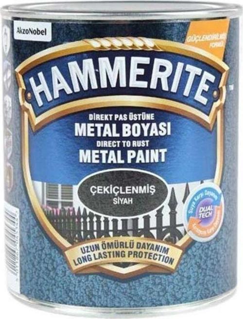 Hammerite Pas Üstü Metal Boyası Çekiçlenmiş Siyah 2,5Lt