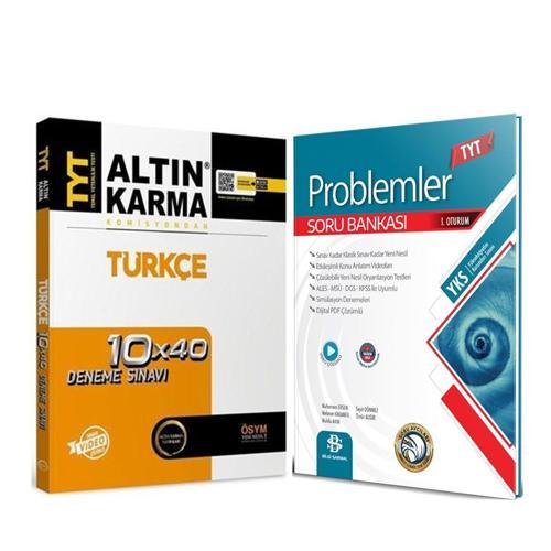 Altın Karma TYT Türkçe Deneme ve Bilgi Sarmal Problemler Soru Bankası Seti 2 Kitap