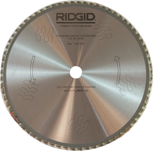 Rıdgıd 58466 Model 590L için 305x25.4 70 Diş Elmas Testere Ağzı
