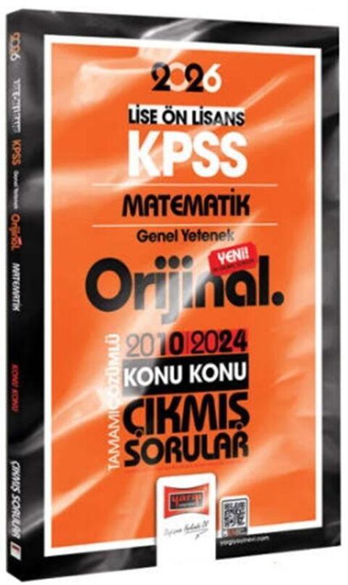 2026 KPSS Lise Önlisans Matematik Orijinal 2010 2024 Konu Konu Çıkmış Sorular Yargı Yayınları
