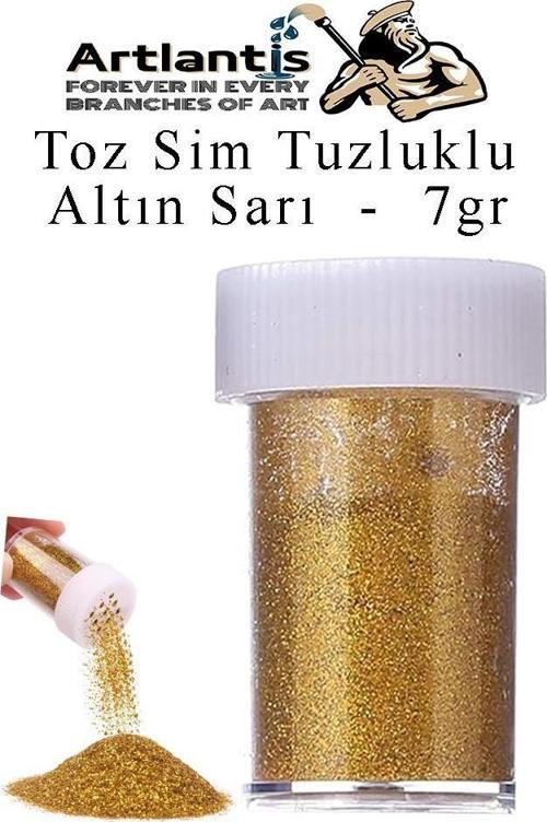 Renkli Toz Sim Tuzluklu 7 gr 1 Adet Renkli Toz Sim Epoksi Reçine Okul Etkinlik Dekarasyon Slime