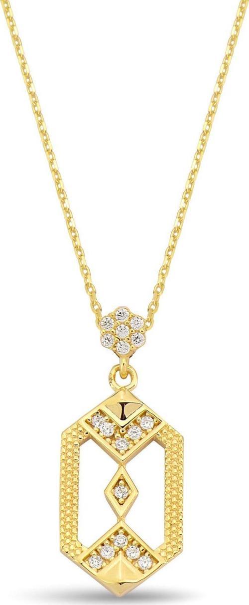 Taşlı Model Altın Kolye