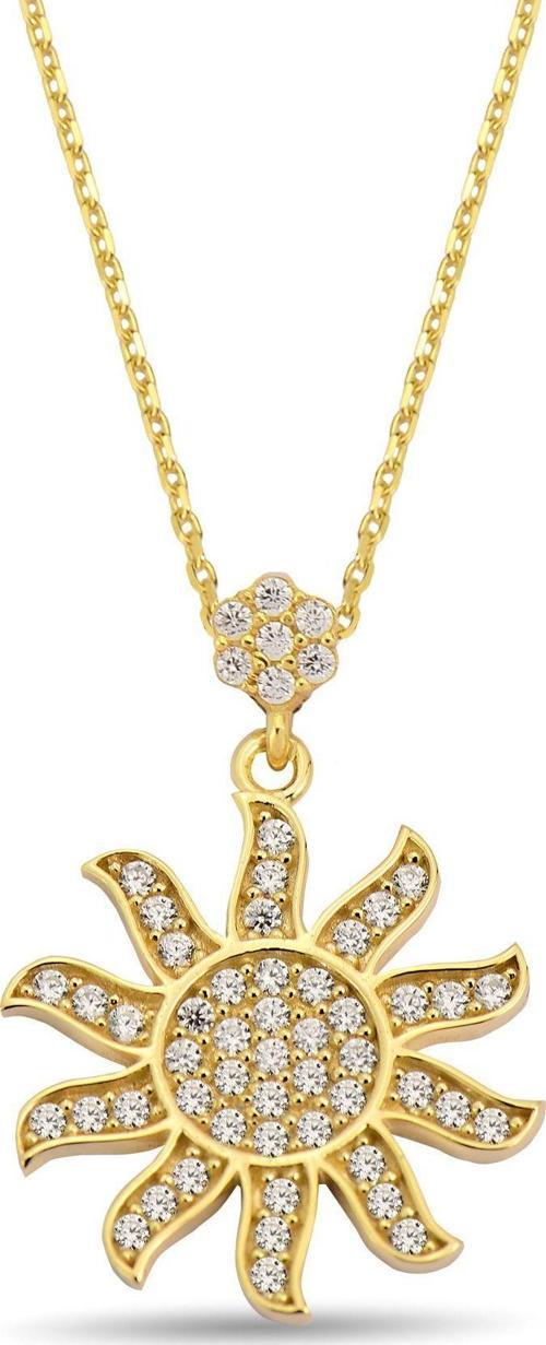 Güneş Model Altın Kolye