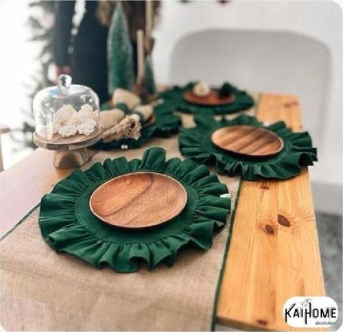 Mossy Yeşil Yuvarlak Supla 38 cm