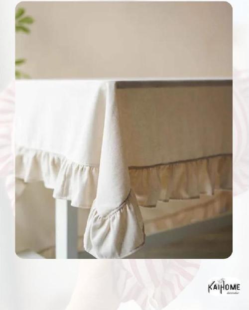 Natural Krem Masa Örtüsü 150*150 cm ET197