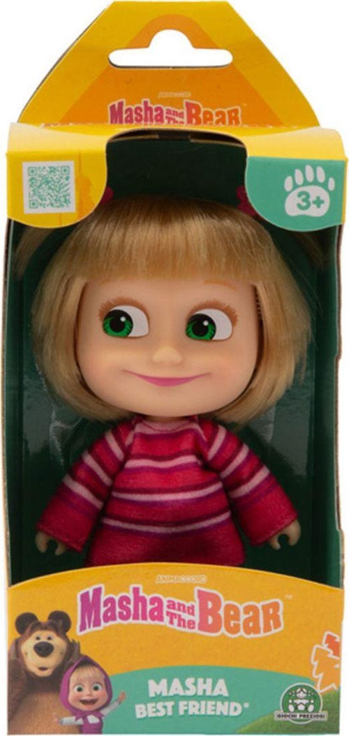 Maşa ile Koca Ayı 12 cm Bebek Pembe Kazaklı Maşa