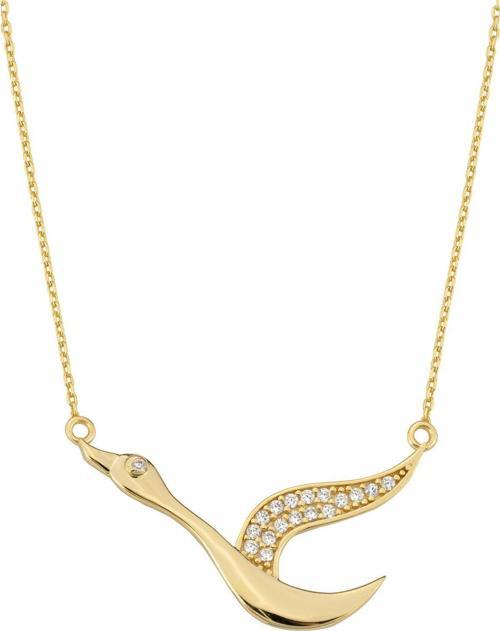 Turna Kuşu Altın Kolye