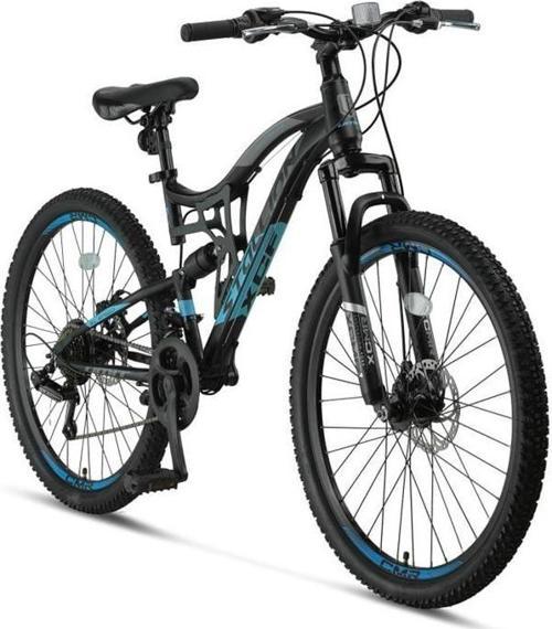 2659 STALLION MSD 2D AMS. ERKEK DAĞ BİSİKLETİ 406H MD 26 JANT 21 VİTES SİYAH MAVİ