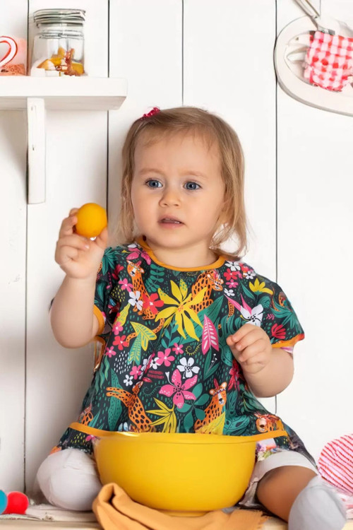 Sıvı Geçirmez Aktivite-Mama-Boyama Önlüğü 6-36 Ay