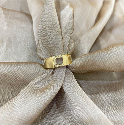 C Harf Altın Yüzük