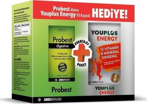 Probest Digestive Probiyotik 20 Kapsül Alana + Youplus Energy 10 Tablet Hediye 8699514013037