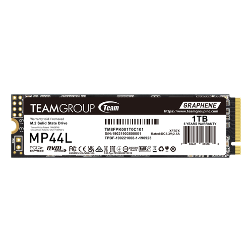 MP44L 1TB Gen4x4 5000/4500MB/s NVMe PCIe M.2 SSD Disk (TM8FPK001T0C101)