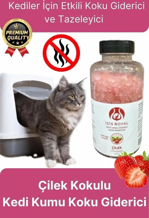 Çok Amaçlı Çilek Kokulu Deodorant Evcil Hayvan Kedi Kumu Koku Giderici Sülfat Epsom Tuzu 350 Gr